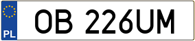 Trailer License Plate